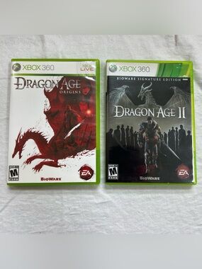 Dragon Age Xbox 360 Bundle - (2) Dragon Age II , Dragon Age Origins BioWare